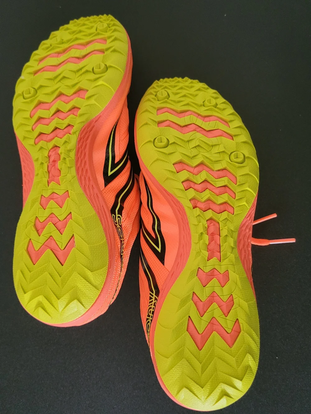 Saucony Neon Orange Running Shoes